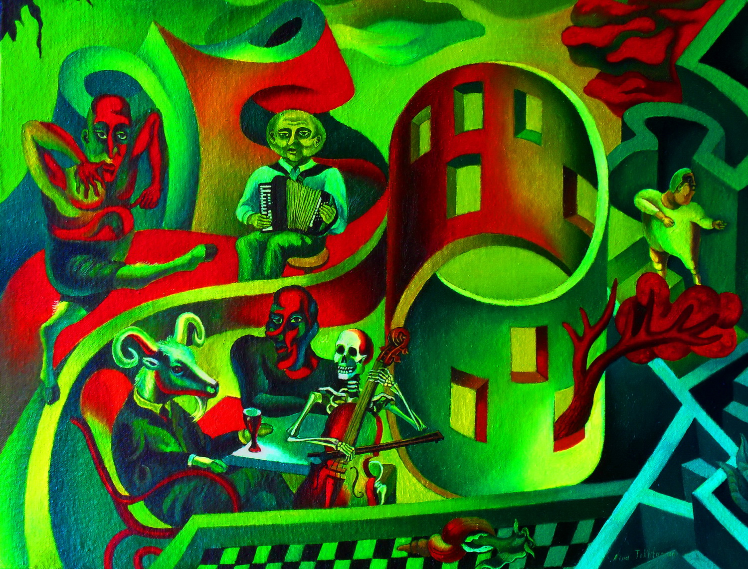 Evil Holiday, oil painting, 2009, 87 x 65.jpg