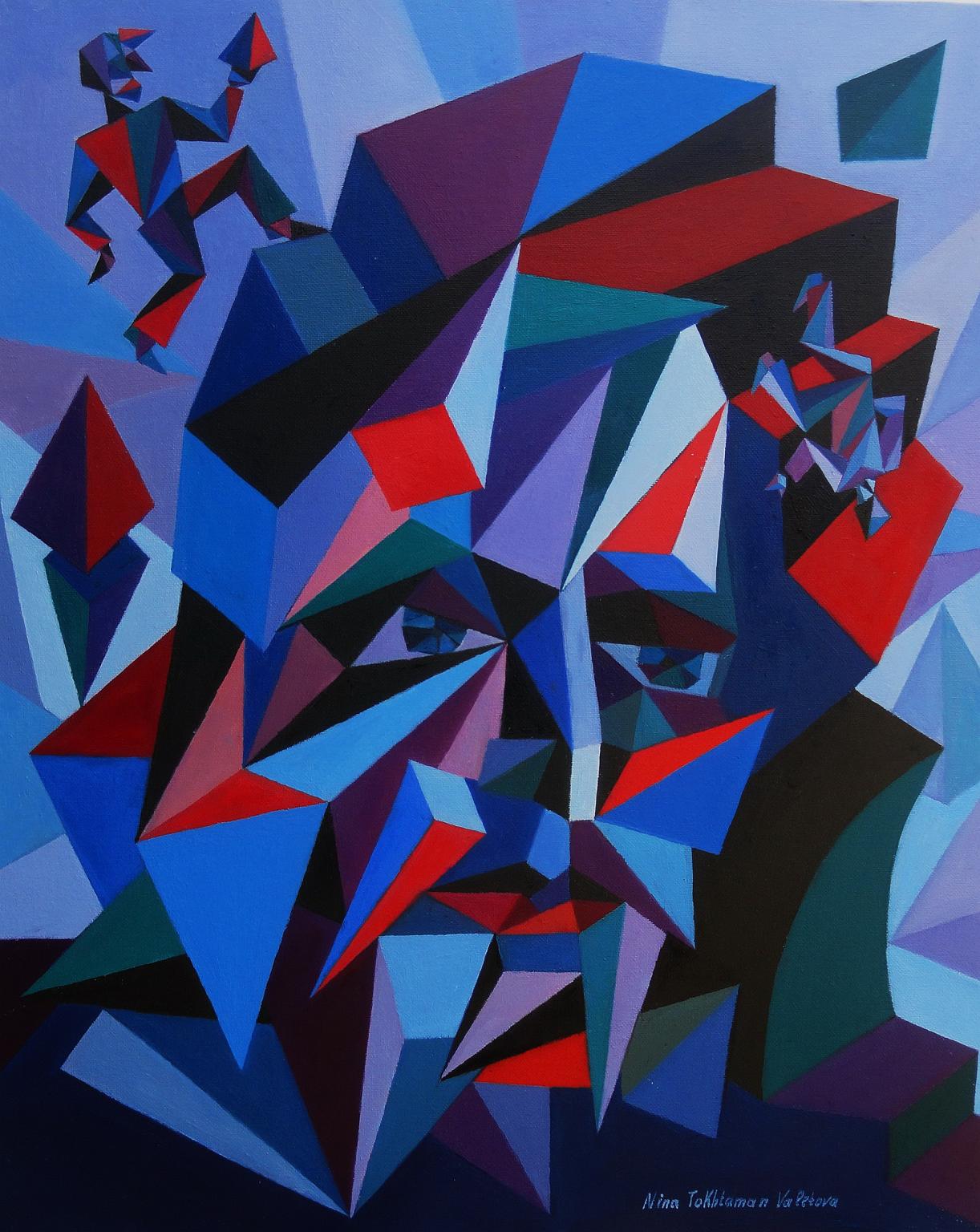 Nina Tokhtaman Valetova, Entropy, oil painting, 60 cm x 50 cm, 2015, N.JPG -                                