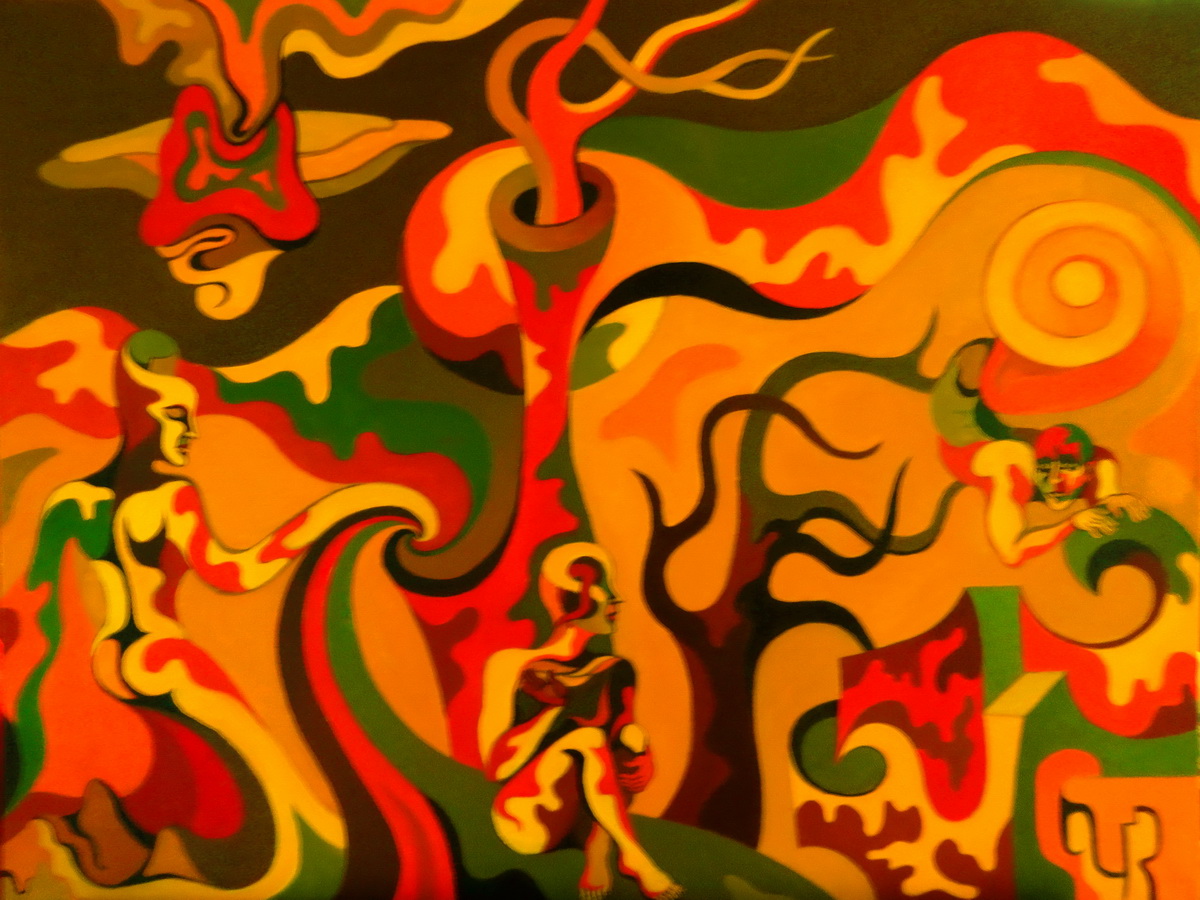 Nina Tokhtaman Valetova, Interaction and Transformation of Cosmic Matter, oil on canvas, 75 cm x 60, 5 cm 2015.JPG